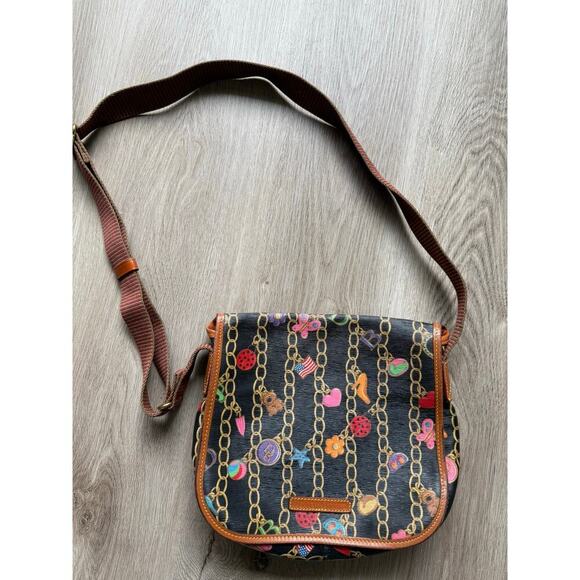 Dooney & Bourke Charm Bracelet Messenger Book Bag Travel Crossbody - Picture 1 of 11